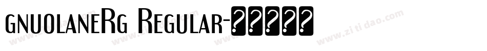 gnuolaneRg Regular字体转换